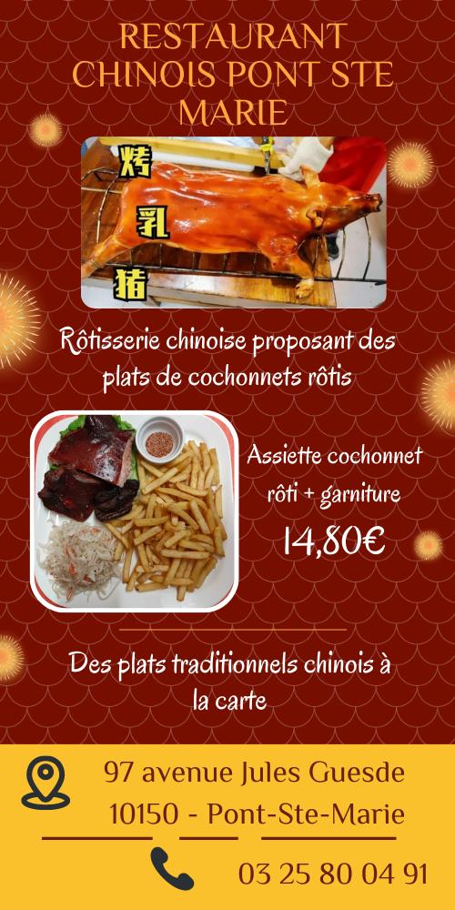 Restaurant Chinois - Pont Sainte Marie - Menu Image 1
